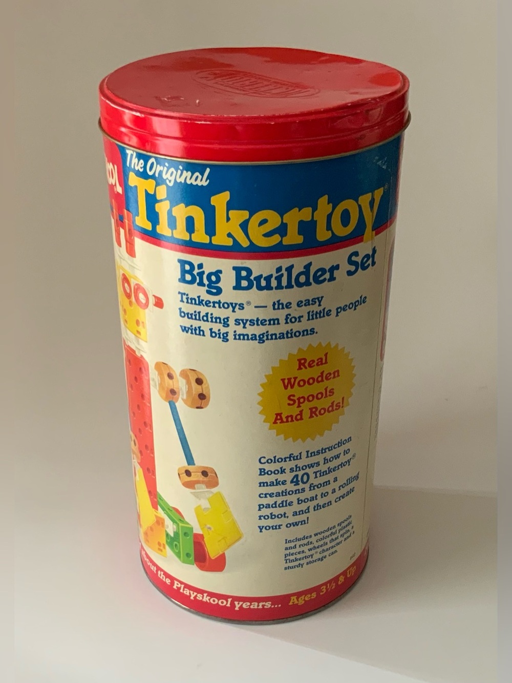 Vintage 80s Tinker Toys Big Builder Set